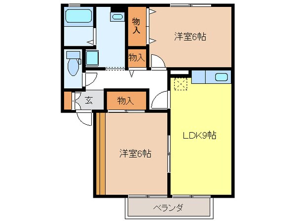 アヴェニール幸の物件間取画像